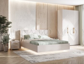 Кровать парящая с ПМ Ирис кашемир (Миф) в Богдановиче - bogdanovich.mebel-e96.ru