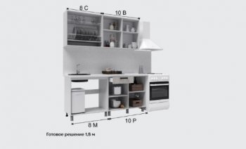 Кухонный гарнитур Кантри 1600 мм (Текс) в Богдановиче - bogdanovich.mebel-e96.ru