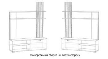 Стенка Каролина Дуб Вотан/Графит (Лин) в Богдановиче - bogdanovich.mebel-e96.ru