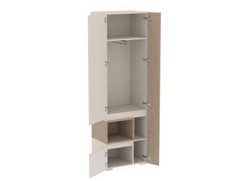 Шкаф для одежды узкий Каспер  (СБК) в Богдановиче - bogdanovich.mebel-e96.ru
