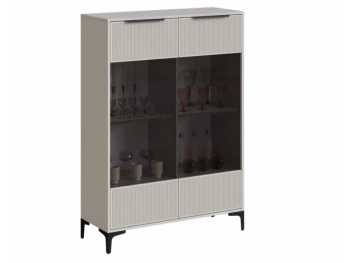 Шкаф со стеклом Кимберли кашемир (Handis) в Богдановиче - bogdanovich.mebel-e96.ru