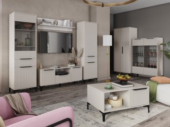 Стенка Кимберли кашемир, модульная (Handis) в Богдановиче - bogdanovich.mebel-e96.ru