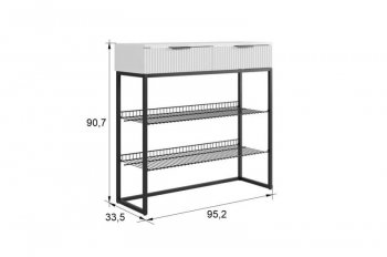 Обувница Классная 1 (графит/графит матовый/золото​​​​​​​) (Мебельсон) в Богдановиче - bogdanovich.mebel-e96.ru