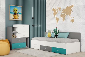 Кровать Клео арт. 010 океан (Диал) в Богдановиче - bogdanovich.mebel-e96.ru