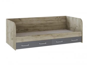 Кровать с ящиками Колибри Лофт дуб серый (Текс) в Богдановиче - bogdanovich.mebel-e96.ru