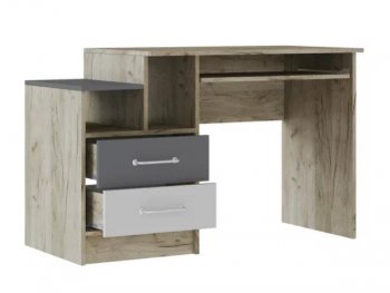 Стол письменный Колибри Лофт серый (Текс) в Богдановиче - bogdanovich.mebel-e96.ru