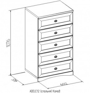 Комод 12 Адель в Богдановиче - bogdanovich.mebel-e96.ru