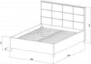 Кровать с подъемным механизмом Мега синий (Лин) в Богдановиче - bogdanovich.mebel-e96.ru