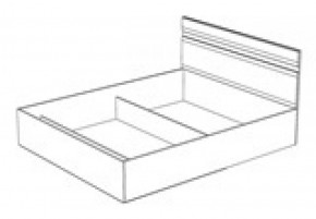 Кровать Ненси 1400 без основания (1440*900*2042) Венге/Белый в Богдановиче - bogdanovich.mebel-e96.ru | фото
