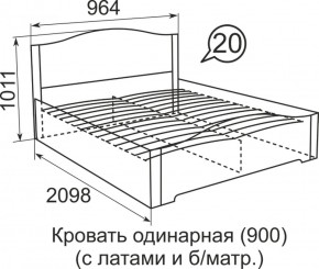 Кровать с латами Виктория 1600*2000 в Богдановиче - bogdanovich.mebel-e96.ru