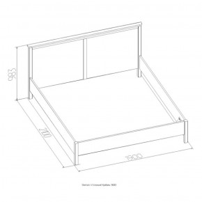 Кровать Шерлок 900 дуб сонома 1200*2000 в Богдановиче - bogdanovich.mebel-e96.ru