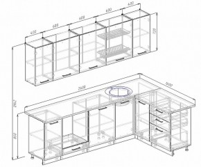 Кухонный гарнитур угловой Бланка 2600х1600 в Богдановиче - bogdanovich.mebel-e96.ru