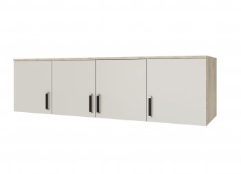 Шкаф 1600 мм Лагуна с антресолью крафт серый/кашемир (Текс) в Богдановиче - bogdanovich.mebel-e96.ru