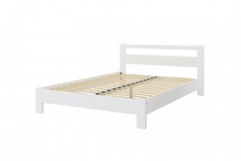 Кровать из массива Лана Белый Античный (БМ) в Богдановиче - bogdanovich.mebel-e96.ru