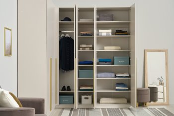 Гардеробная/шкаф 2200*1706 мм Ларго №3 Кашемир (Миф) в Богдановиче - bogdanovich.mebel-e96.ru