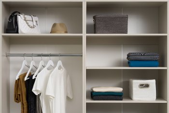 Гардеробная/шкаф 4000 мм Ларго №1 открытая Кашемир (Миф) в Богдановиче - bogdanovich.mebel-e96.ru