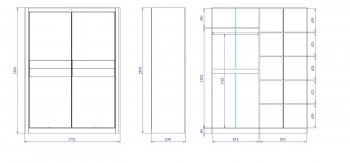 Шкаф-купе 1750 мм 2-х дверный Лацио (СБК) в Богдановиче - bogdanovich.mebel-e96.ru