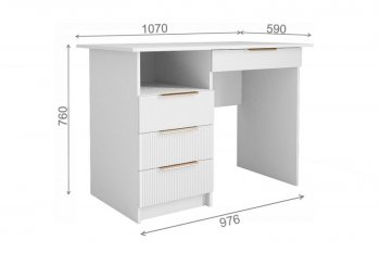 Стол Лавис СТД 1070.1 белый/белый софт (ДСВ) в Богдановиче - bogdanovich.mebel-e96.ru