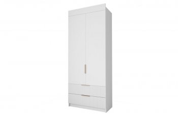 Шкаф Лавис ШД 900.1, белый софт (ДСВ) в Богдановиче - bogdanovich.mebel-e96.ru