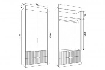 Набор детской мебели Лавис модульный белый софт (ДСВ) в Богдановиче - bogdanovich.mebel-e96.ru