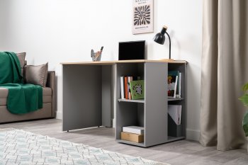 Стол письменный Лайт 12.163. серый (Моби) в Богдановиче - bogdanovich.mebel-e96.ru