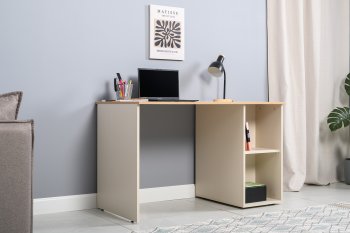 Стол письменный Лайт 12.163. сатин (Моби) в Богдановиче - bogdanovich.mebel-e96.ru