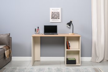 Стол письменный Лайт 12.163. сатин (Моби) в Богдановиче - bogdanovich.mebel-e96.ru