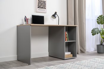 Стол письменный Лайт 12.163. серый (Моби) в Богдановиче - bogdanovich.mebel-e96.ru