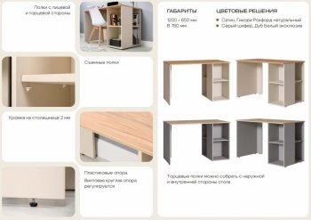 Стол письменный Лайт 12.163. серый (Моби) в Богдановиче - bogdanovich.mebel-e96.ru