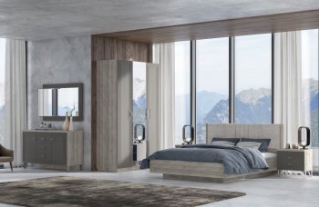 Спальный гарнитур Лежер модульный, холст вулканический (СанТан) в Богдановиче - bogdanovich.mebel-e96.ru