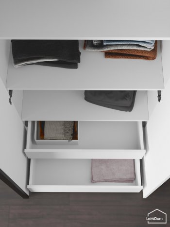 Шкаф с антресолью 800 мм Linnea MHR-2A-4 2450х800х510 (Белый-М 11.1.2) в Богдановиче - bogdanovich.mebel-e96.ru