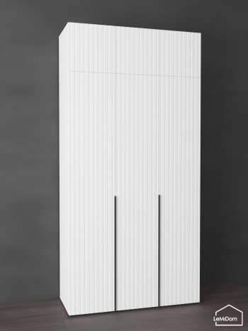 Шкаф с антресолью 1200 мм Linnea MHR-3A-1 2450х1200х510 (Белый-М 11.1.1) в Богдановиче - bogdanovich.mebel-e96.ru