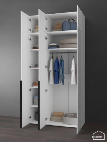 Шкаф с антресолью 1200 мм Linnea MHR-3A-1 2450х1200х510 (Белый-М 11.1.2) в Богдановиче - bogdanovich.mebel-e96.ru