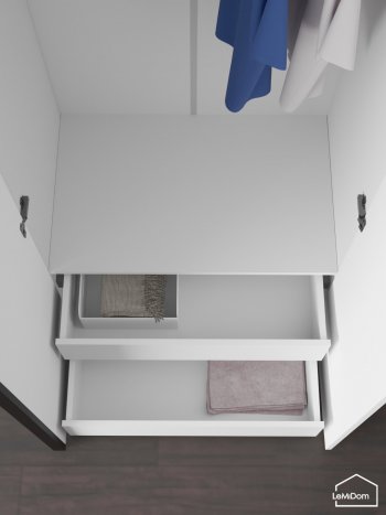 Шкаф с антресолью 1200 мм Linnea MHR-3A-2 2450х1200х510 (Белый-М 11.1.2) в Богдановиче - bogdanovich.mebel-e96.ru