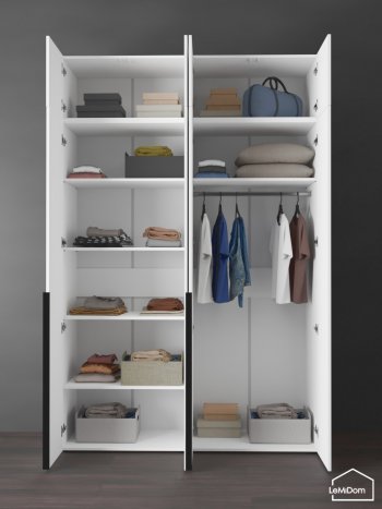 Шкаф с антресолью 1600 мм Linnea MHR-4A-1 2450х1600х510 (Белый-М 11.1.1) в Богдановиче - bogdanovich.mebel-e96.ru