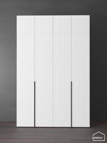 Шкаф с антресолью 1600 мм Linnea MHR-4A-2 2450х1600х510 (Белый-М 11.1.1) в Богдановиче - bogdanovich.mebel-e96.ru