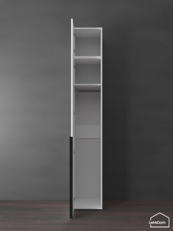 Шкаф с антресолью 400 мм Linnea MHR-1A-1 2450х400х510 (Белый-М 11.1.2) в Богдановиче - bogdanovich.mebel-e96.ru