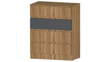 Комод 4 ящика Ленора вотан/Графит (Лин) в Богдановиче - bogdanovich.mebel-e96.ru