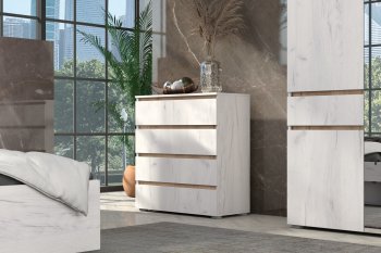 Комод Лиана золотой (Зарон) в Богдановиче - bogdanovich.mebel-e96.ru | фото