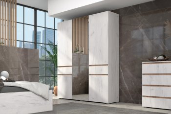 Шкаф 1600 мм Лиана золотой (Зарон) в Богдановиче - bogdanovich.mebel-e96.ru | фото