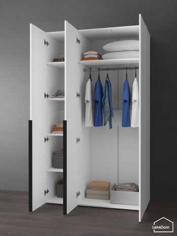 Шкаф Linnea MHR-3-1 2050х1200х510 (Белый-М 11.1.2) в Богдановиче - bogdanovich.mebel-e96.ru