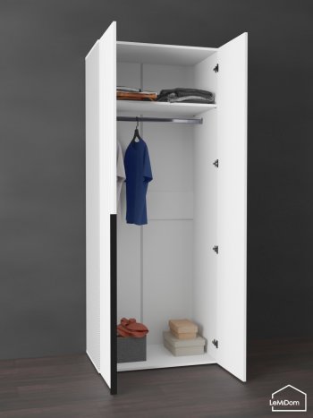 Шкаф Linnea MHR-2 2050х800х510 (Белый-М 11.1.1) в Богдановиче - bogdanovich.mebel-e96.ru