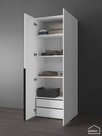 Шкаф Linnea MHR-2-4 2050х800х510 (Белый-М 11.1.1) в Богдановиче - bogdanovich.mebel-e96.ru