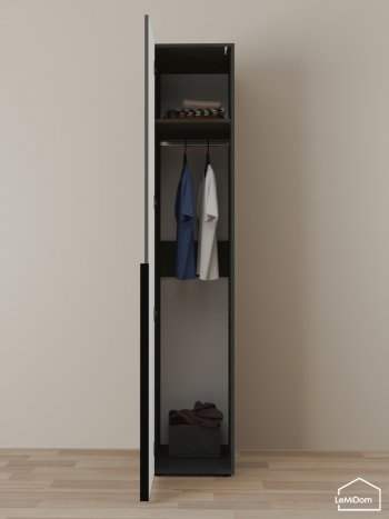 Шкаф Linnea MHR-1 2050х400х510 (Графит-М 11.1.25) в Богдановиче - bogdanovich.mebel-e96.ru