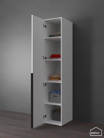 Шкаф Linnea MHR-1-2 2050х400х510 (Белый-М 11.1.1) в Богдановиче - bogdanovich.mebel-e96.ru