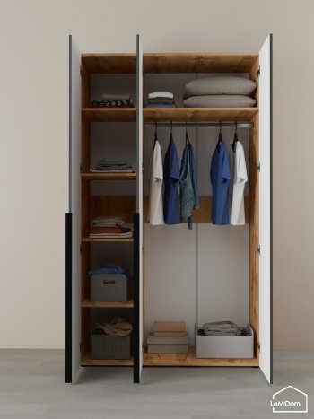 Шкаф Linnea MHR-3-1 2050х1200х510 (ДВ-М 11.1.25) в Богдановиче - bogdanovich.mebel-e96.ru