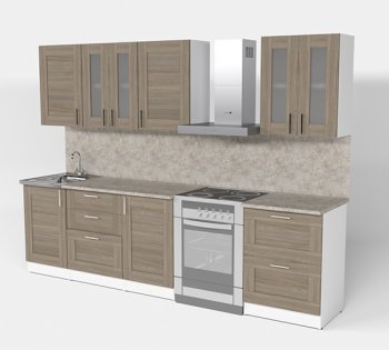 Кухонный гарнитур Лира компакт 2200 мм (Герда) в Богдановиче - bogdanovich.mebel-e96.ru