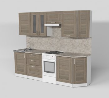 Кухонный гарнитур Лира базис 2400 мм (Герда) в Богдановиче - bogdanovich.mebel-e96.ru