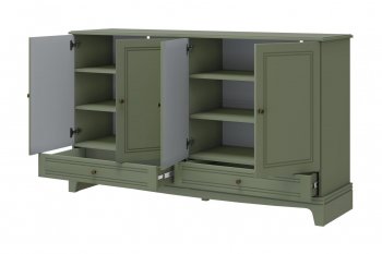 Комод 4 двери 2ящ. Лорето, зеленый самшит (БМ) в Богдановиче - bogdanovich.mebel-e96.ru