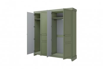 Шкаф 2000 мм распашной ШР-4 Лорето, зеленый самшит (БМ) в Богдановиче - bogdanovich.mebel-e96.ru